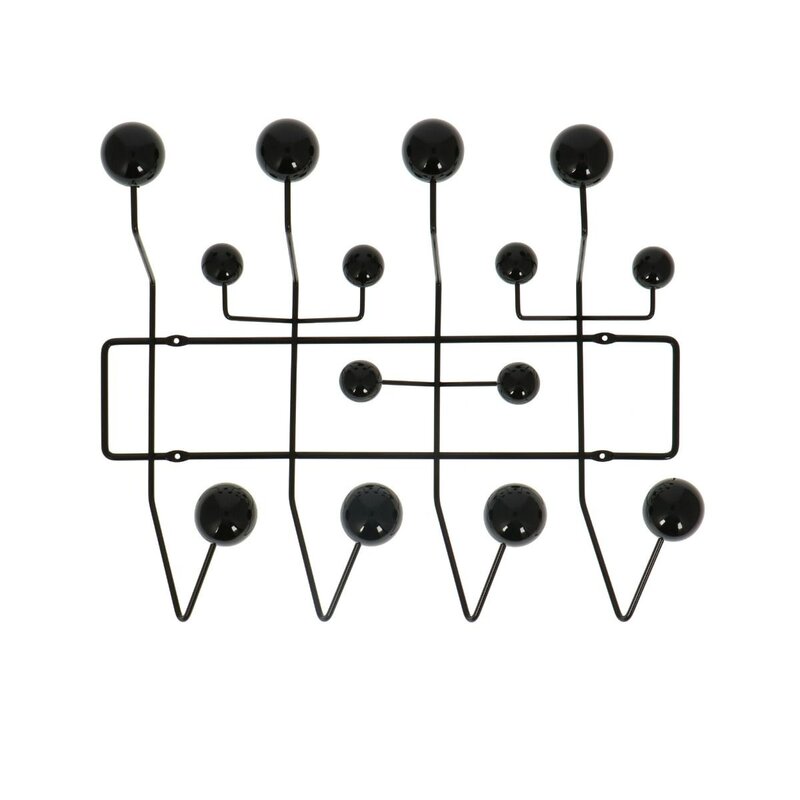 POPfurniture Hang-It-All Multi-coloured Coat Rack Black