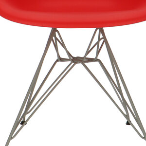 POPfurniture POP Chair DAR Grey Base Red