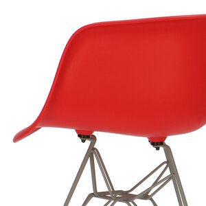 POPfurniture POP Stol DAR Grå Chassis Rød