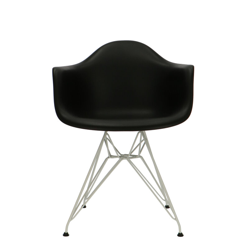 Chaise POP DAR Pieds Blancs Noir POPfurniture Chaise POP DAR Pieds Blancs Noir