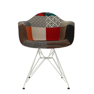 POPfurniture POP Stol DAR Vit Bas Patchwork