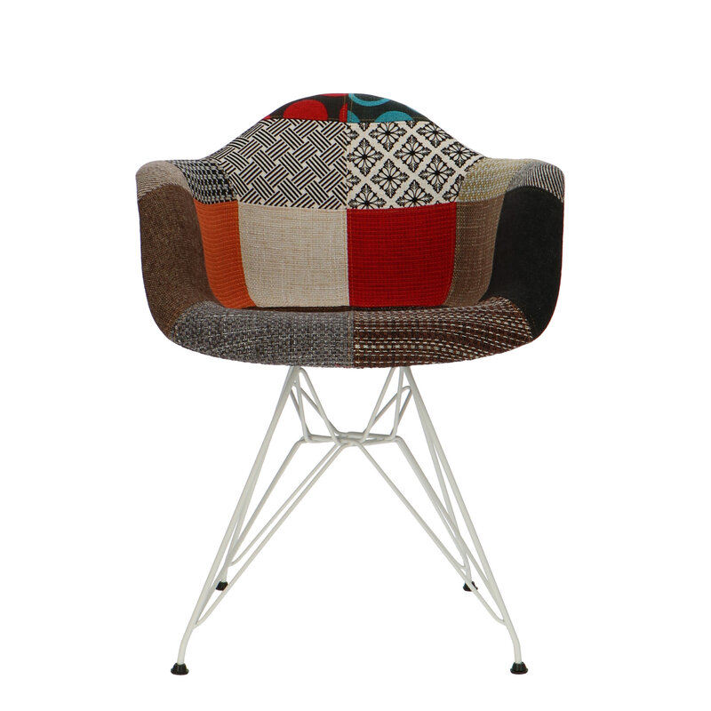 POPfurniture POP Stol DAR Hvid Chassis Patchwork