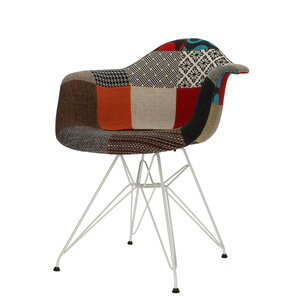 POPfurniture POP Stol DAR Vit Bas Patchwork