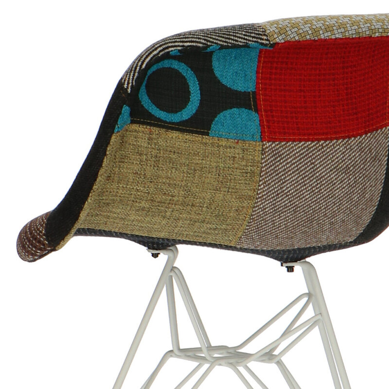 POPfurniture POP Stol DAR Hvid Chassis Patchwork