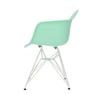 POPfurniture POP Stuhl DAR Weißes Untergestell Minzgrün