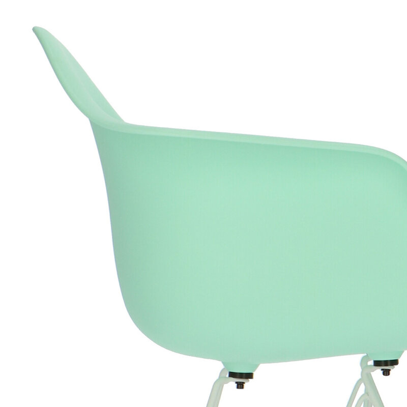 POPfurniture POP Stuhl DAR Weißes Untergestell Minzgrün