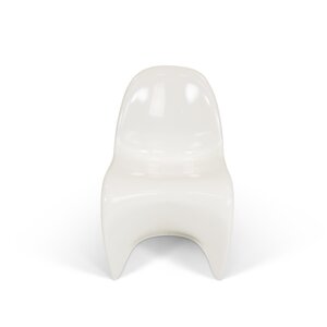 POPfurniture Panton Chair Blanc Brillant