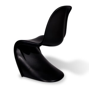 POPfurniture Panton Chair Noir Brillant