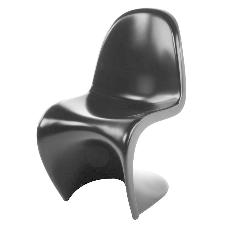 POPfurniture Panton Chair shiny black