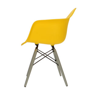 POPfurniture POP Chair DAW Grey Base Yellow