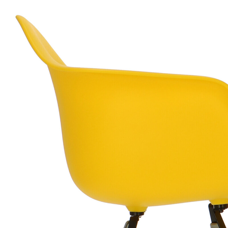 POPfurniture POP Stuhl DAW Graues Untergestell Gelb