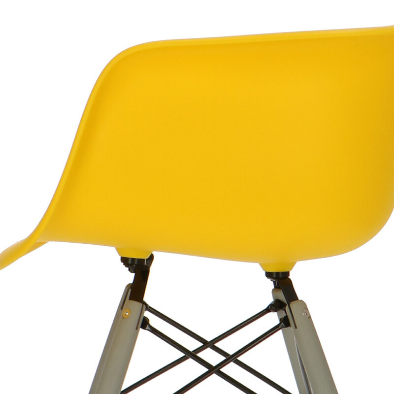 POPfurniture POP Stol DAW Grå Bas Gul