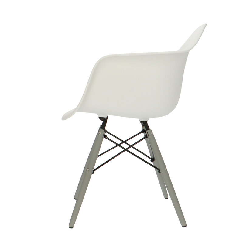 POPfurniture POP Stuhl DAW Graues Untergestell Weiß