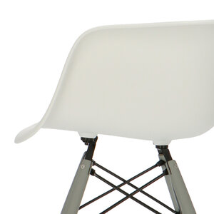 POPfurniture POP Stuhl DAW Graues Untergestell Weiß