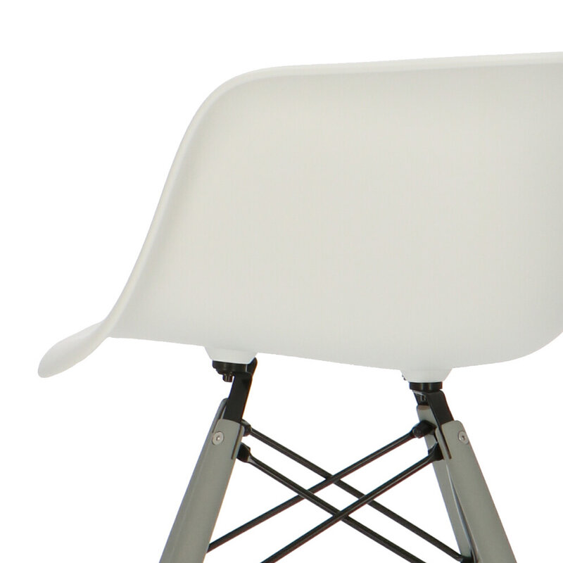 POPfurniture POP Stuhl DAW Graues Untergestell Weiß