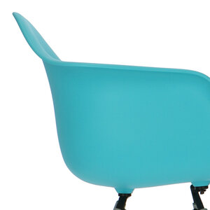 POPfurniture POP Stol DAW Grå Chassis Turkis