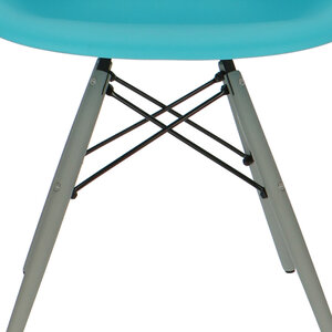 POPfurniture POP Stuhl DAW Graues Untergestell Türkis