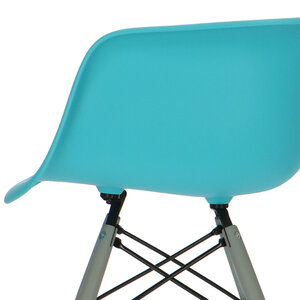 POPfurniture POP Stuhl DAW Graues Untergestell Türkis