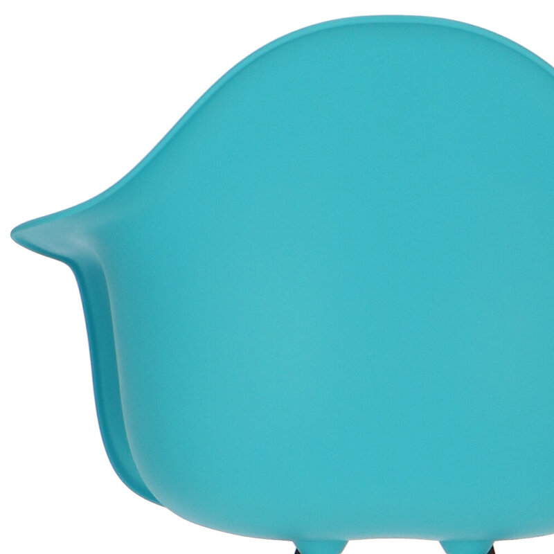 POPfurniture Chaise POP DAW Pieds Gris Turquoise