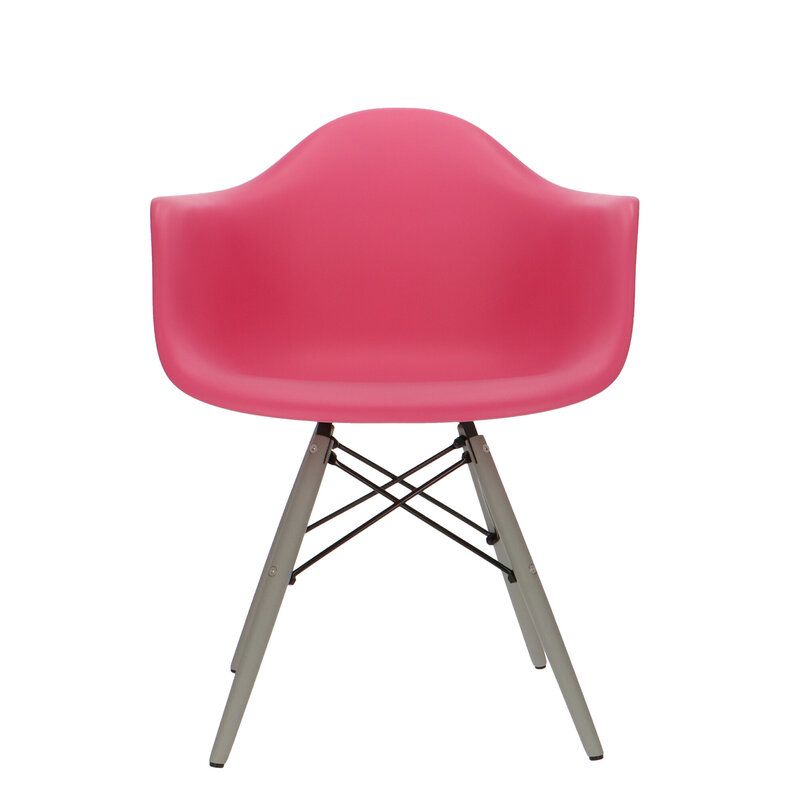 POPfurniture Chaise POP DAW Pieds Gris Rose