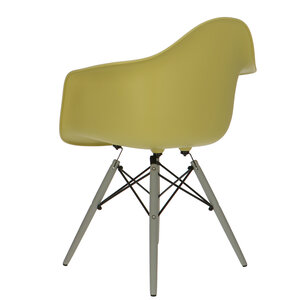 POPfurniture POP Stuhl DAW Graues Untergestell Olivgrün