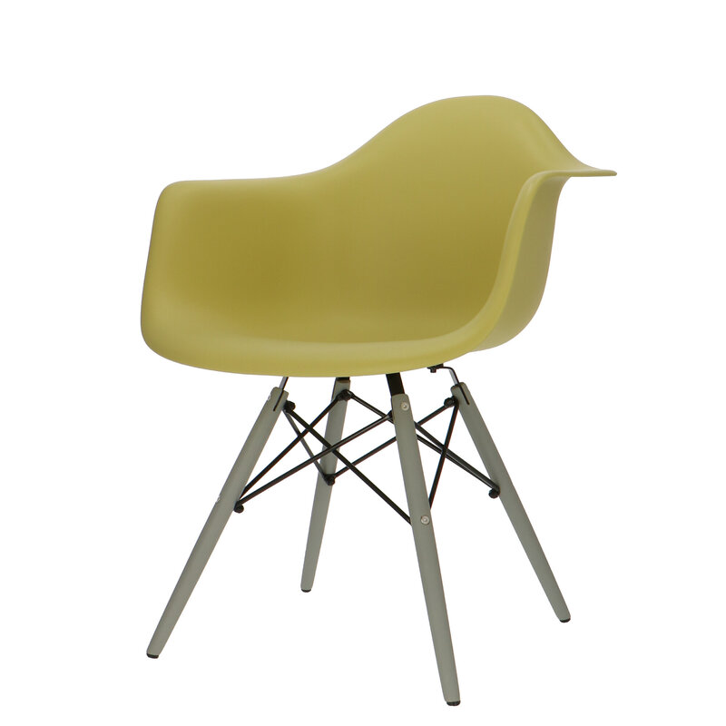 POPfurniture POP Stol DAW Grå Chassis Olivengrøn