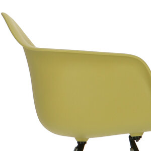 POPfurniture Chaise POP DAW Pieds Gris Vert olive