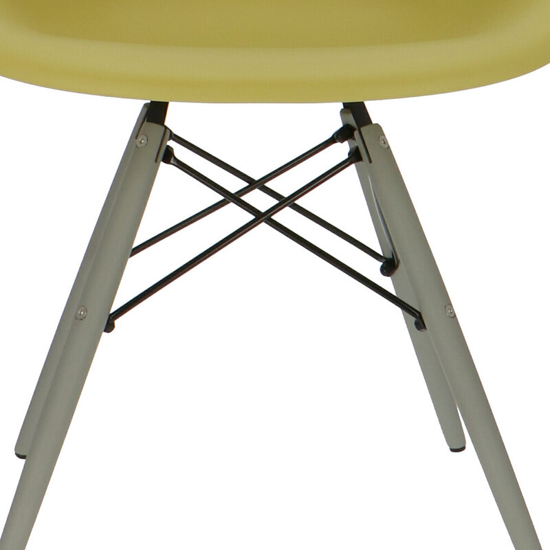 POPfurniture POP Stuhl DAW Graues Untergestell Olivgrün