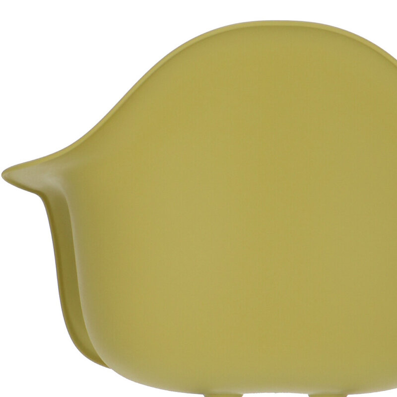 POPfurniture POP Stuhl DAW Graues Untergestell Olivgrün