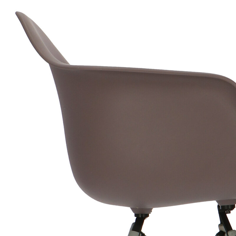 POPfurniture POP Stuhl DAW Graues Untergestell Taupe