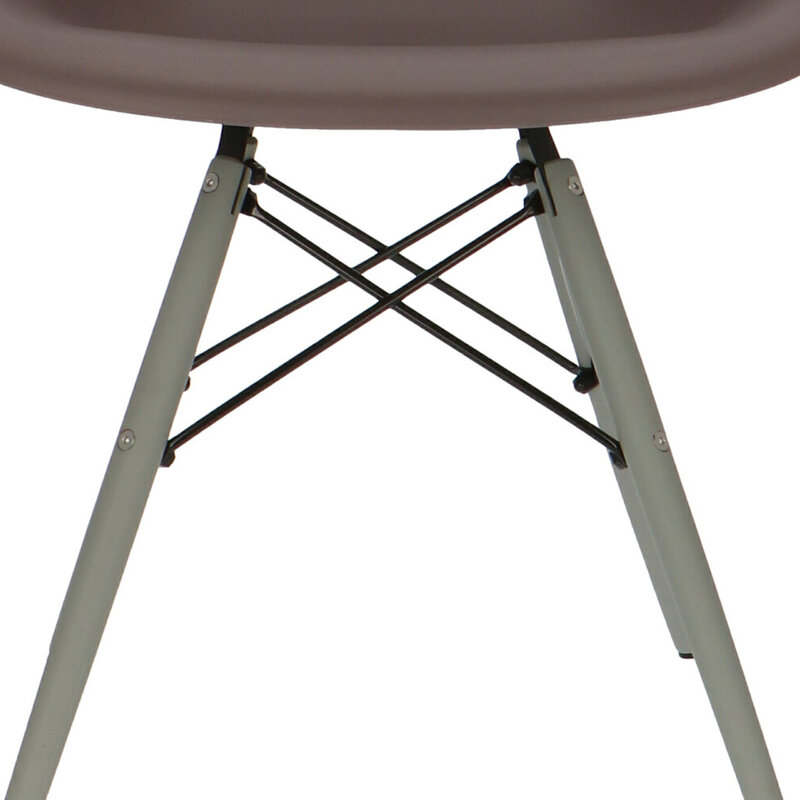 POPfurniture POP Stuhl DAW Graues Untergestell Taupe