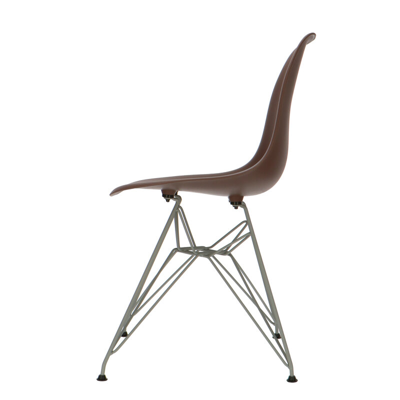 POPfurniture POP Stol DSR Grå Bas Brun