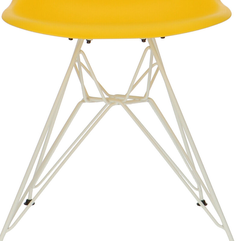 POPfurniture POP Stol DSR Vit Bas Gul