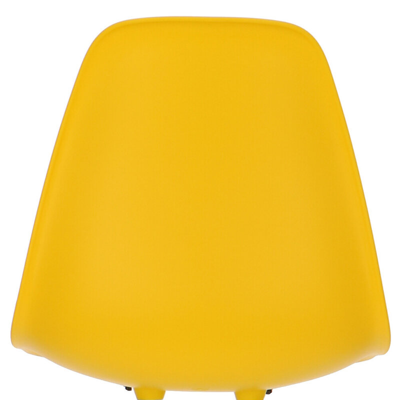 POPfurniture POP Chair DSR White Base Yellow