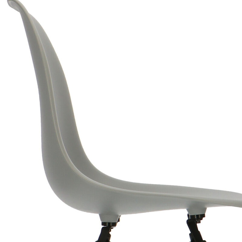 POPfurniture POP Stuhl DSW dunkles Untergestell Grau