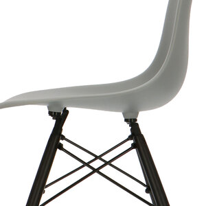 POPfurniture POP Stuhl DSW dunkles Untergestell Grau