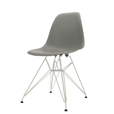 POPfurniture POP Chair DSR White Base Grey POP Chair DSR White Base Grey