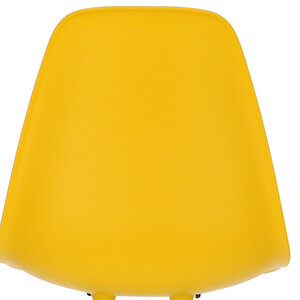 POPfurniture Chaise POP DSR Pieds Gris Jaune