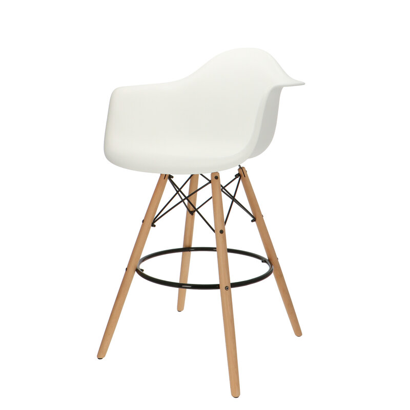 POPfurniture POP DAW Bar Stool White