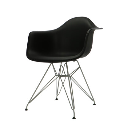 POPfurniture POP Chair DAR Grey Base Black POP Chair DAR Grey Base Black