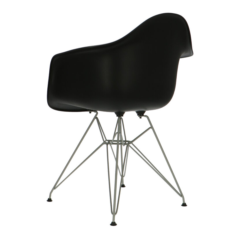 POPfurniture POP Stuhl DAR Graues Untergestell Schwarz