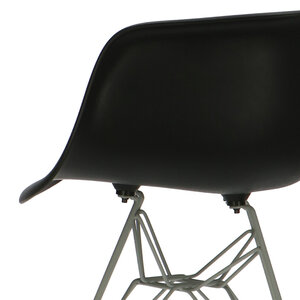 POPfurniture Chaise POP DAR Pieds Gris Noir