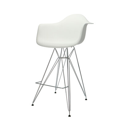 POPfurniture POP DAR Tabouret De Bar Blanc POP DAR Tabouret De Bar Blanc