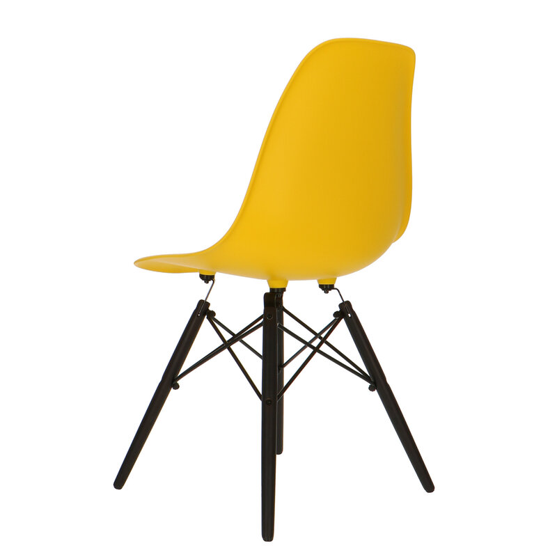 POPfurniture Chaise POP DSW Base Sombre Jaune