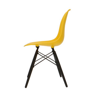 POPfurniture POP Chair DSW Dark Base Yellow