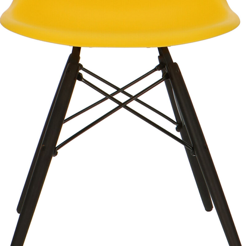 POPfurniture Chaise POP DSW Base Sombre Jaune