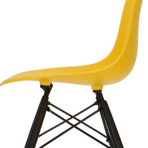 POPfurniture Chaise POP DSW Base Sombre Jaune