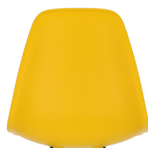 POPfurniture POP Stuhl DSW dunkles Untergestell Gelb