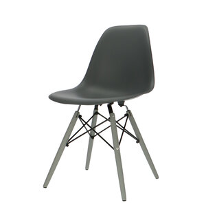 POPfurniture Chaise POP DSW Pieds Gris Anthracite