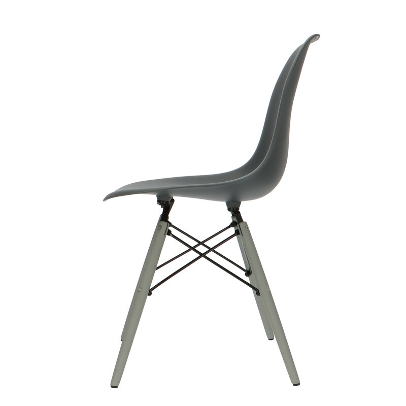 POPfurniture POP Stuhl DSW Graues Untergestell Anthrazit